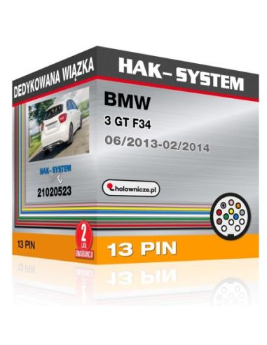 Dedykowana wiązka haka holowniczego BMW 3 GT F34, 2013, 2014 [13 pin]