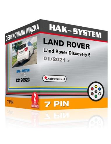 Dedykowana wiązka haka holowniczego LAND ROVER Land Rover Discovery 5, 2021, 2022, 2023 [7 pin]
