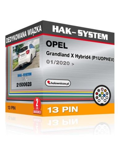 Dedykowana wiązka OPEL Grandland X Hybrid4 (P1UOPHEV), 2020, 2021, 2022, 2023 wersja samochodu bez przygotowania pod instalację 