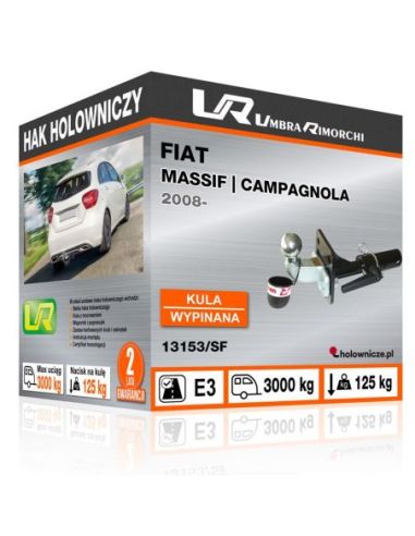 Hak holowniczy Fiat MASSIF | CAMPAGNOLA z kulą kutą wypinaną poziomo