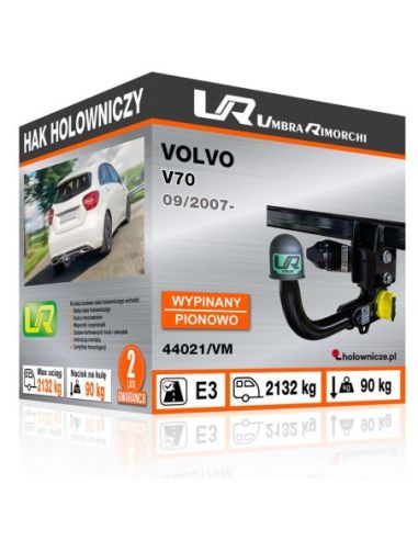 Hak holowniczy Volvo V70 wypinany pionowo