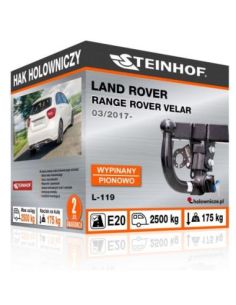 Hak holowniczy Land Rover RANGE ROVER VELAR [(L560) (również R-Dynamic)] rocznik od 03/2017 (typ L-119)