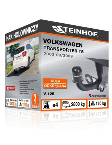 Hak holowniczy Volkswagen TRANSPORTER T5 odkręcany