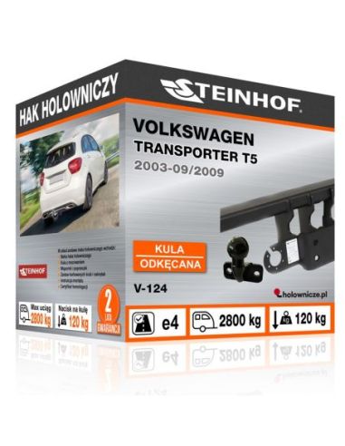 Hak holowniczy Volkswagen TRANSPORTER T5 z kulą kutą