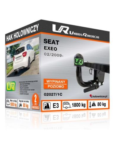 Hak holowniczy Seat EXEO wypinany poziomo