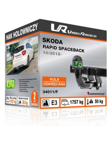 Hak holowniczy Skoda RAPID SPACEBACK odkręcany