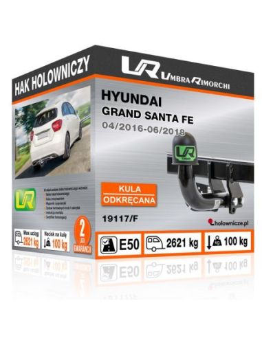 Hak holowniczy Hyundai GRAND SANTA FE odkręcany