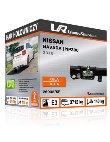 Hak holowniczy Nissan NAVARA | NP300 z kulą kutą