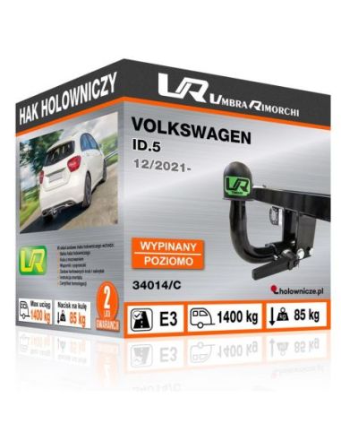 Hak holowniczy Volkswagen ID.5 wypinany poziomo