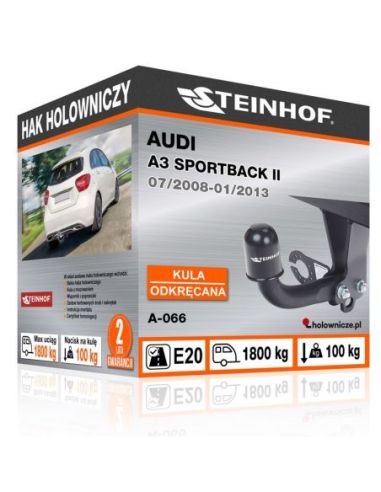 Hak holowniczy Audi A3 SPORTBACK II odkręcany