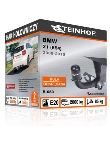 Hak holowniczy BMW X1 (E84) odkręcany