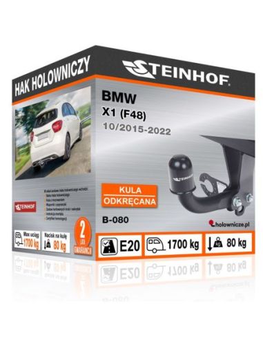 Hak holowniczy BMW X1 (F48) odkręcany