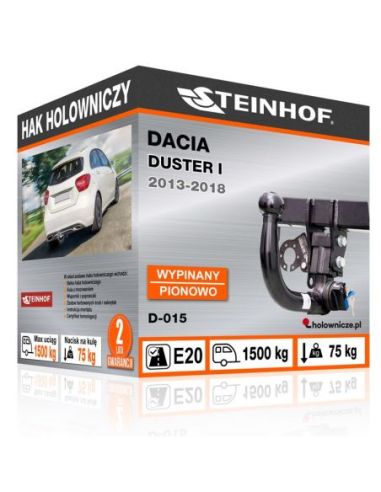 Hak holowniczy Dacia DUSTER I wypinany pionowo