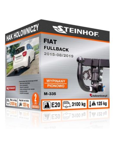 Hak holowniczy Fiat FULLBACK wypinany pionowo