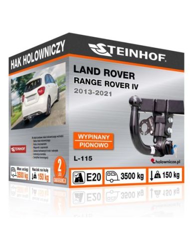 Hak holowniczy Land Rover RANGE ROVER IV wypinany pionowo