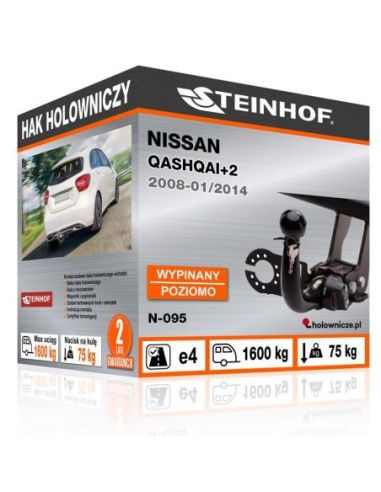 Hak holowniczy Nissan QASHQAI+2 wypinany poziomo