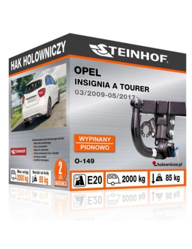 Hak holowniczy Opel INSIGNIA A TOURER wypinany pionowo