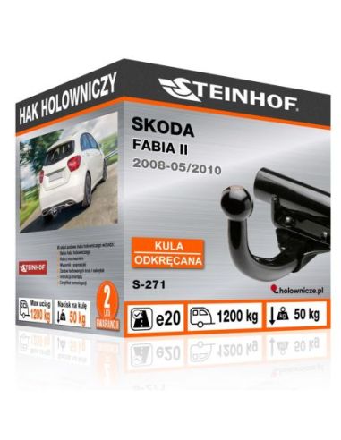 Hak holowniczy Skoda FABIA II stały