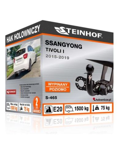 Hak holowniczy Ssangyong TIVOLI I wypinany poziomo