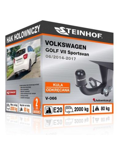 Hak holowniczy Volkswagen GOLF VII SPORTSVAN odkręcany