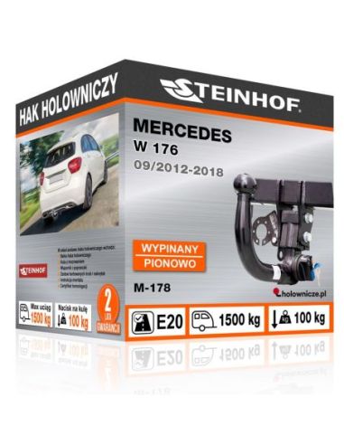 Hak holowniczy Mercedes W 176 wypinany pionowo