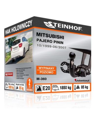 Hak holowniczy Mitsubishi PAJERO PININ wypinany poziomo