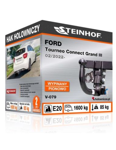 Hak holowniczy Ford TOURNEO CONNECT GRAND III wypinany pionowo