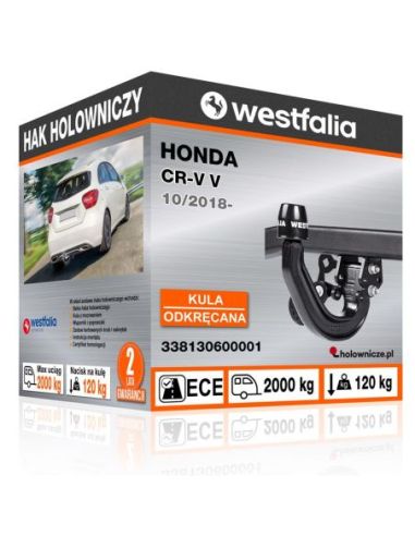 Hak holowniczy Honda CR-V V odkręcany