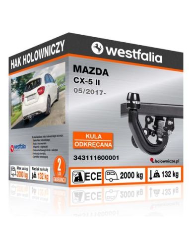 Hak holowniczy Mazda CX-5 II odkręcany