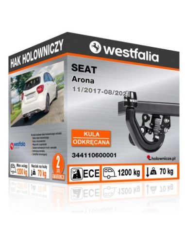 Hak holowniczy Seat ARONA odkręcany